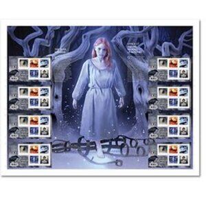 RARE Haunted Canada Canada Post Uncut press sheet of 8 souvenir sheets 2015 BNWT